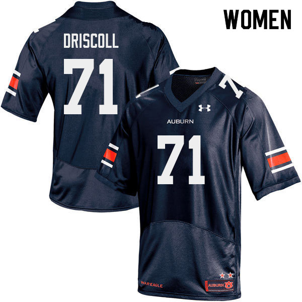 Women #71 Jack Driscoll Auburn Tigers College Football Jerseys Sale-Navy